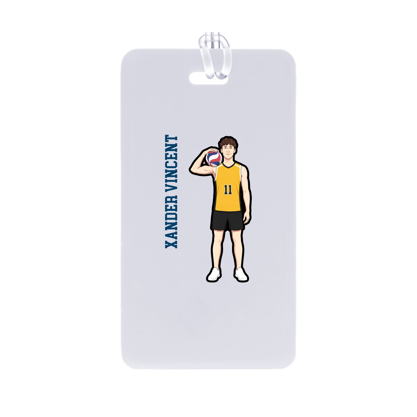 Bag Tag — Name Vertical in Classic