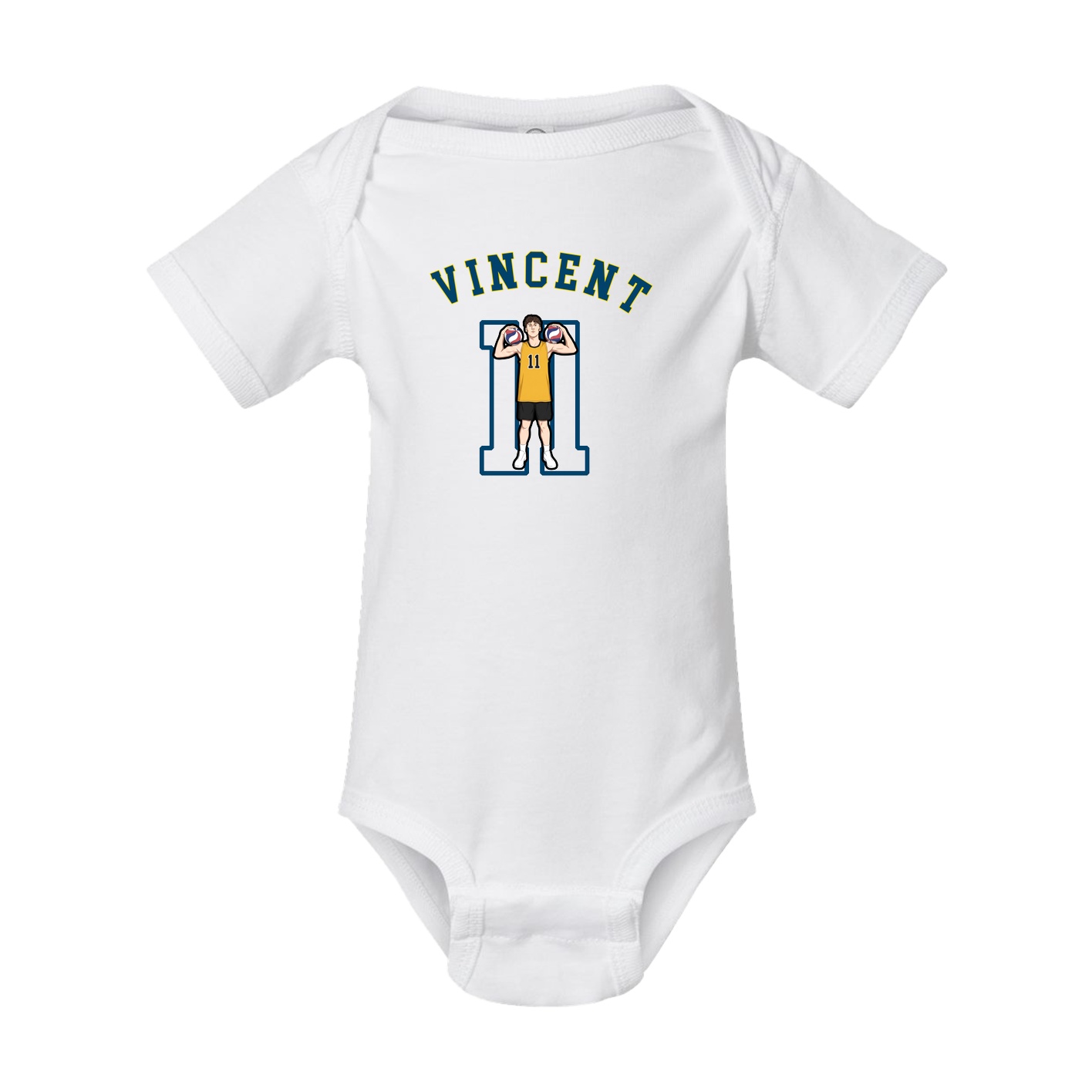 Baby Onesie — Shirsey Arch in White