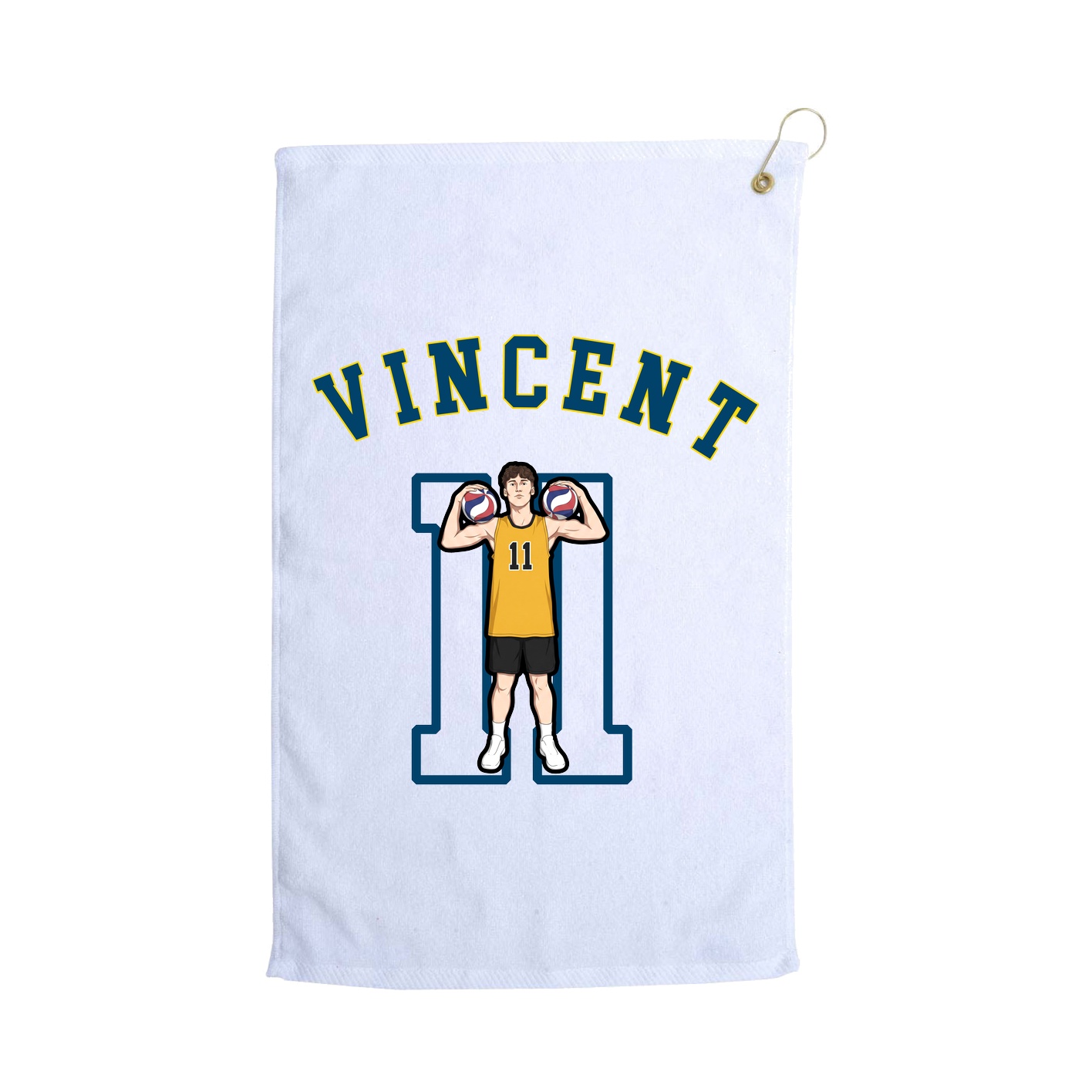 Golf Towel — Shirsey Arch in White