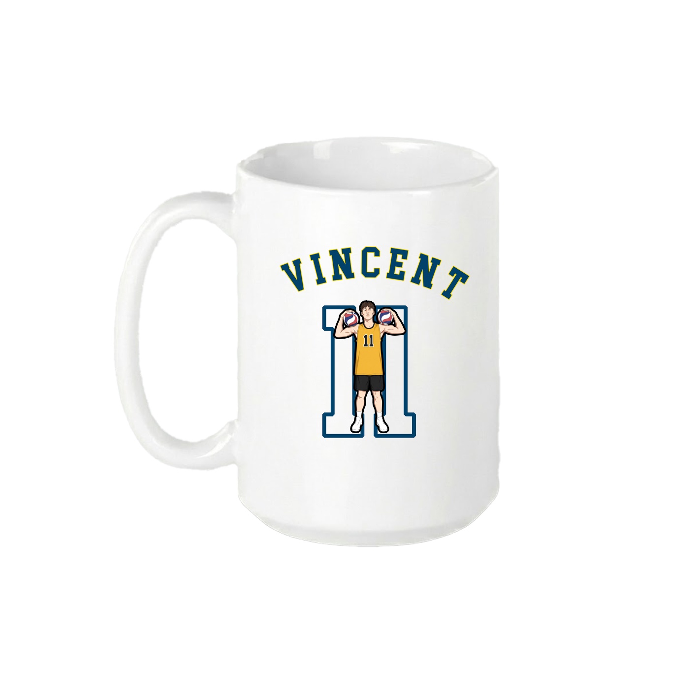 15oz Coffee Mug — Shirsey Arch in White