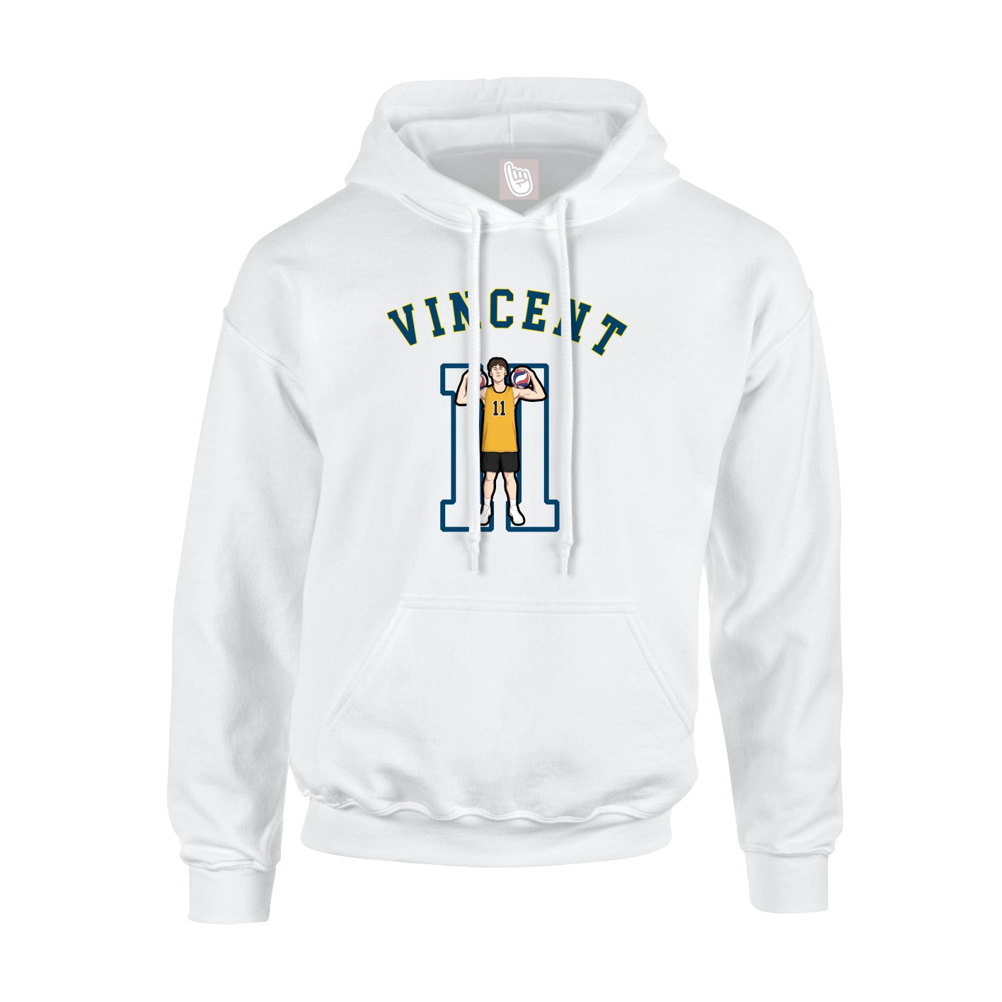 Youth Hoodie — Shirsey Arch in White