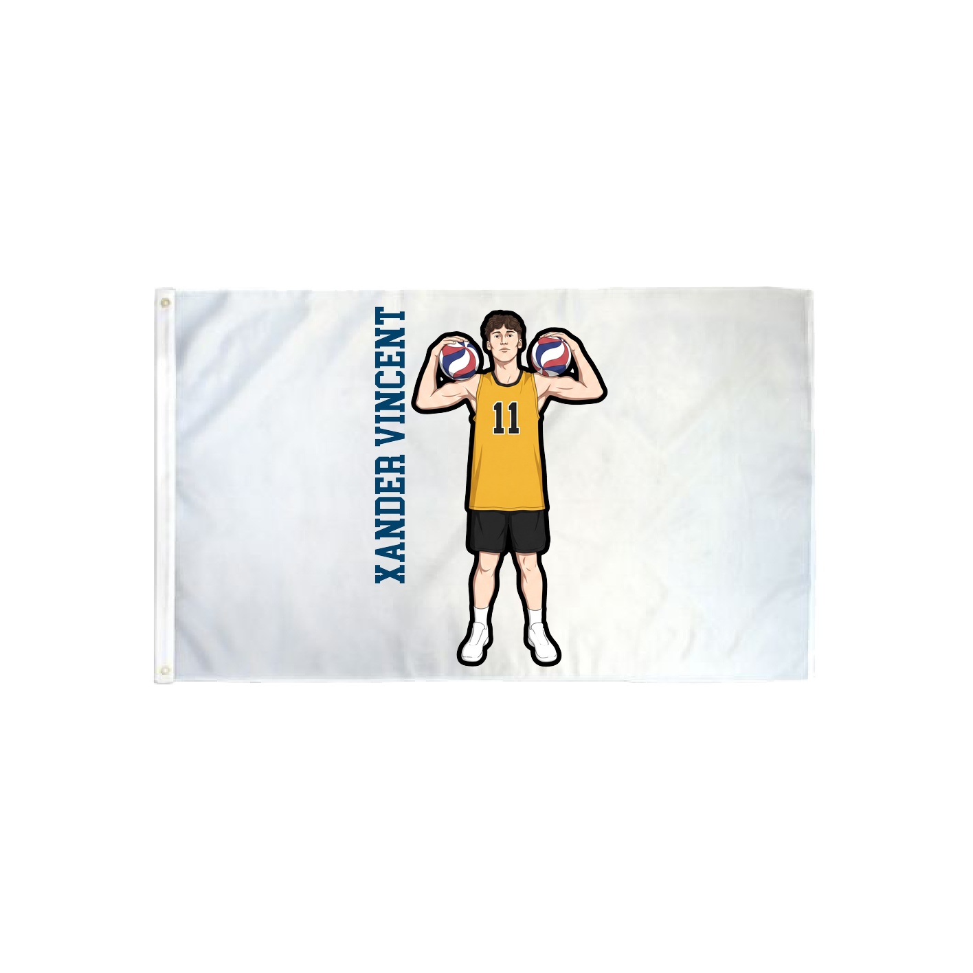 3x5 Flag — Name Vertical in Classic