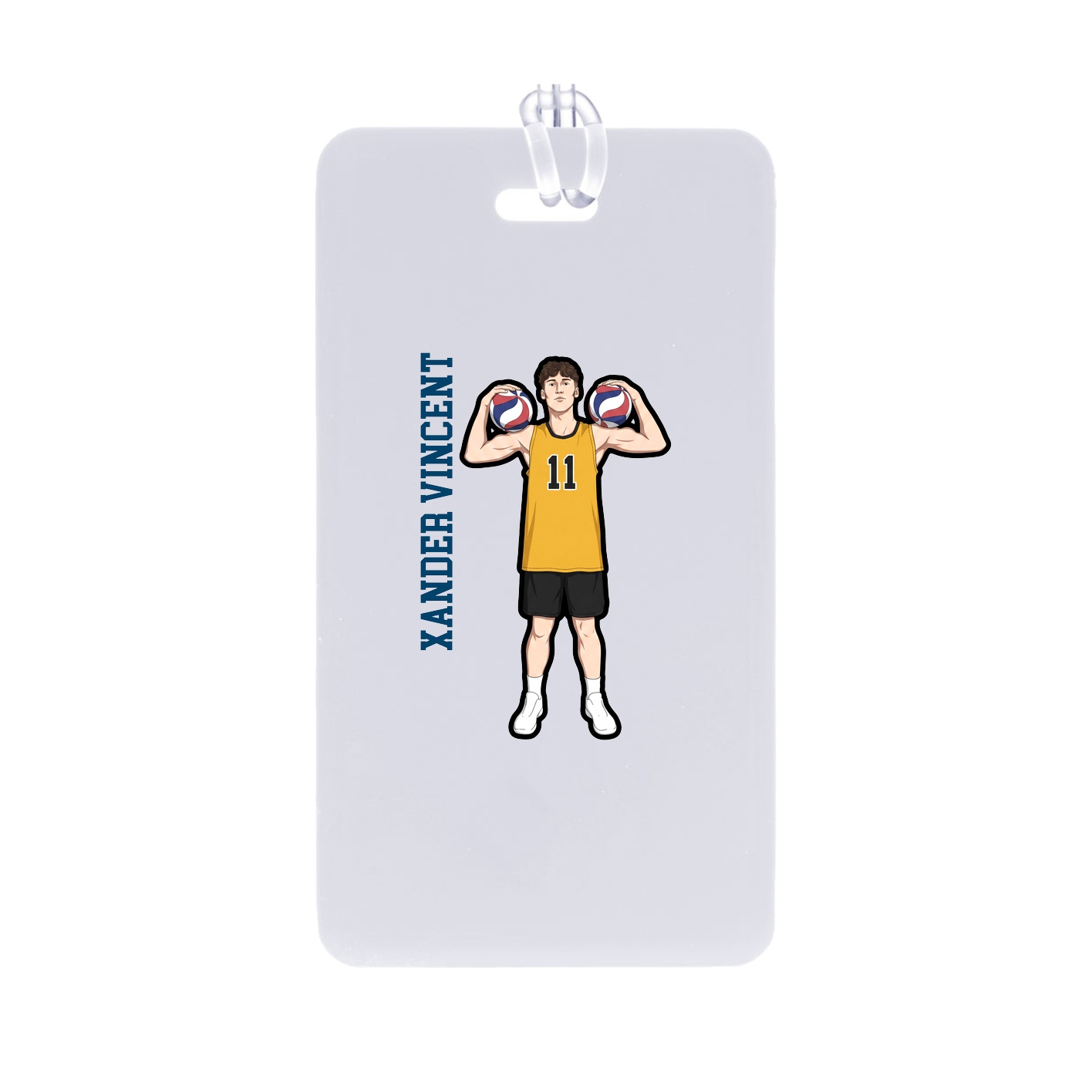 Bag Tag — Name Vertical in Classic