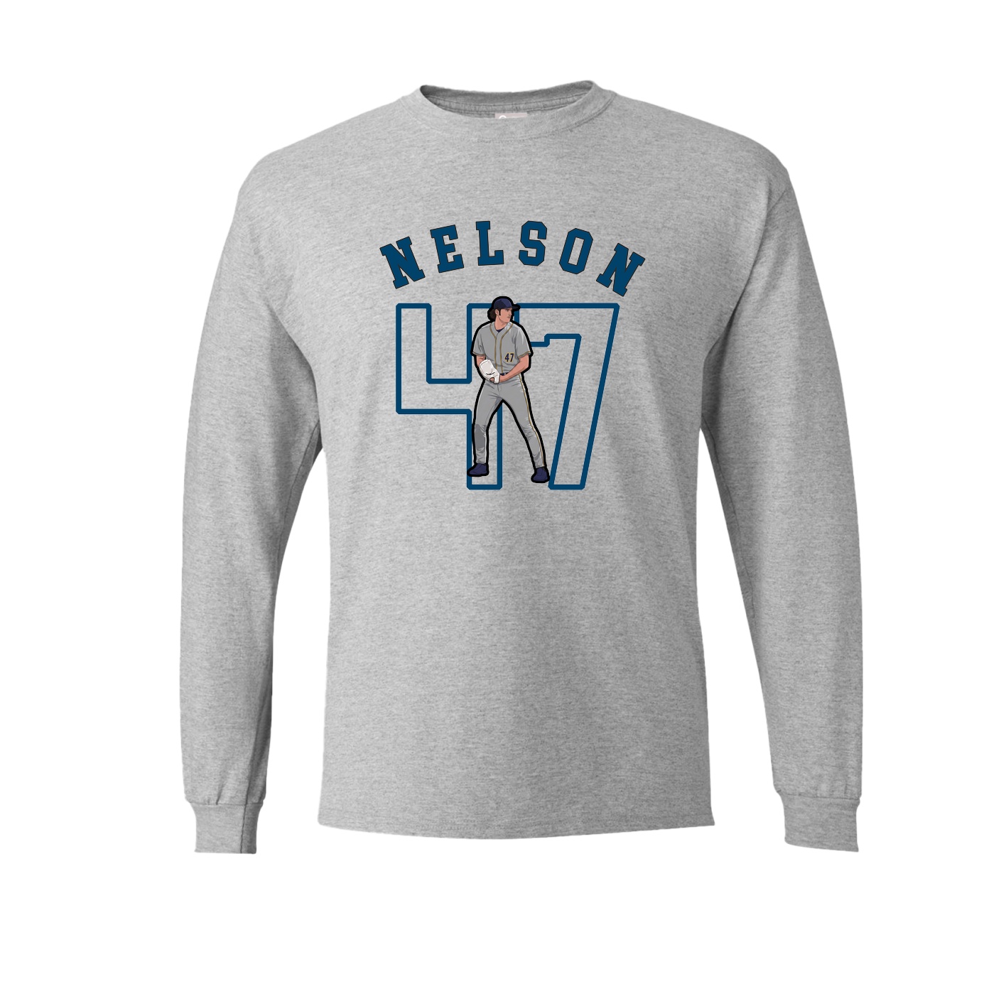 Long Sleeve Tee — Shirsey Arch in Grey