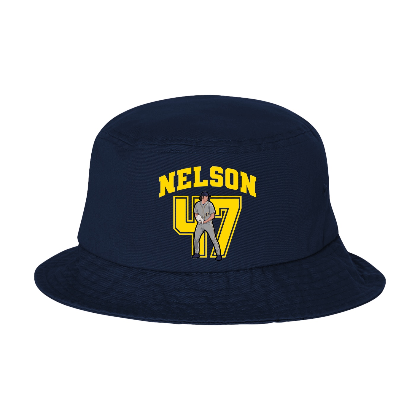 Bucket Cap — Number in Navy
