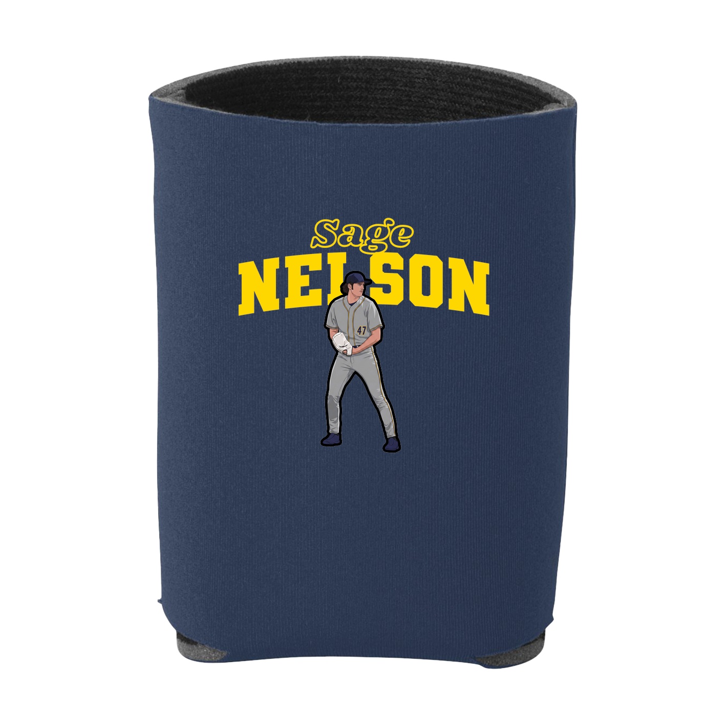 Can Holder — Name Arch in Navy