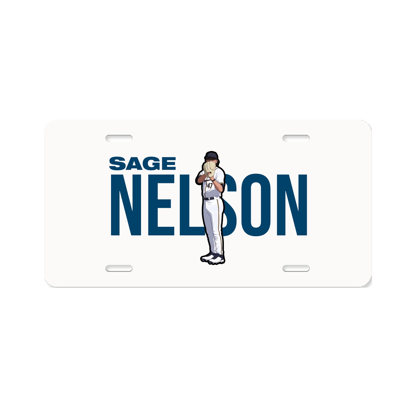 License Plate — Player Name in Classic
