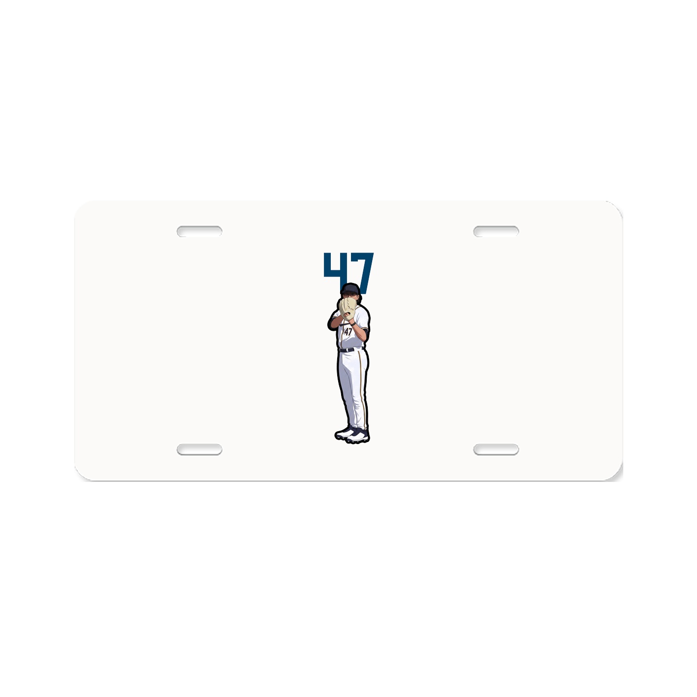 License Plate — Number Top in Classic