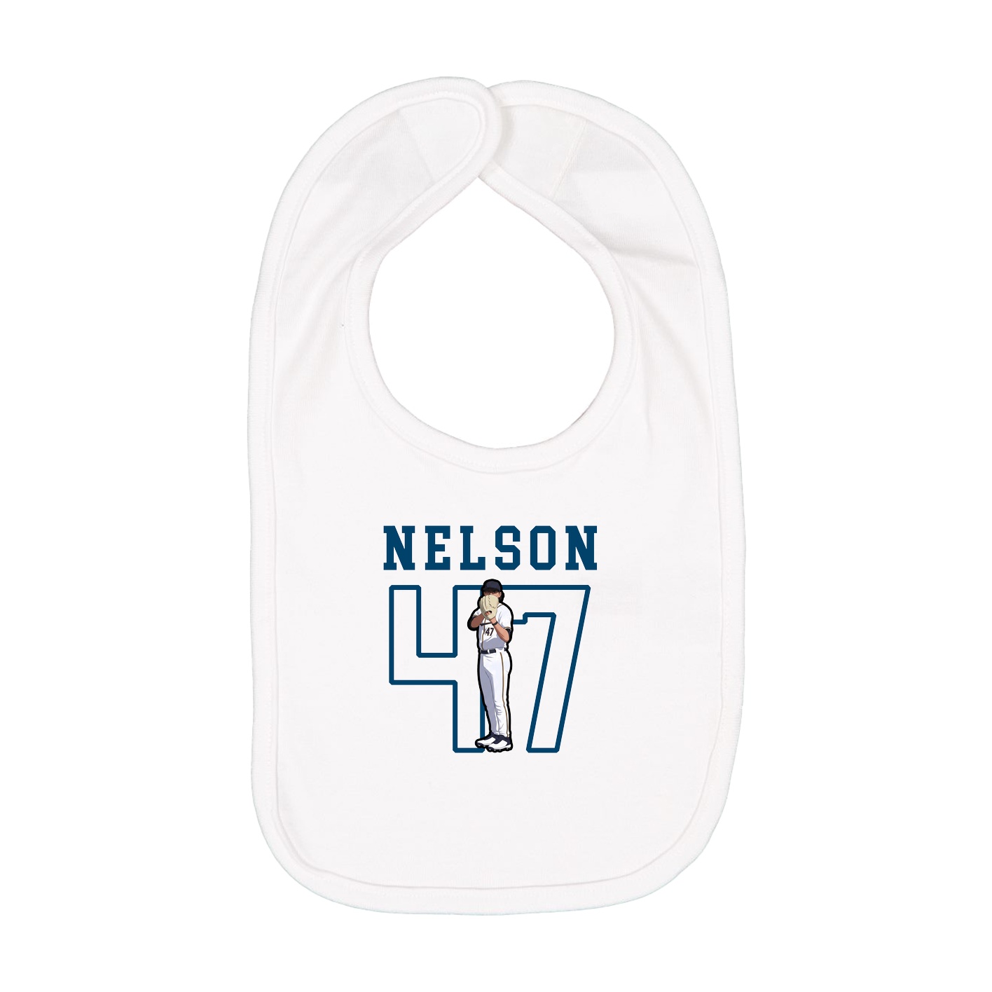 Infant Bib — Shirsey in White
