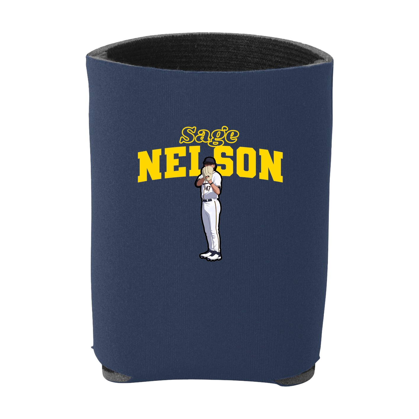Can Holder — Name Arch in Navy