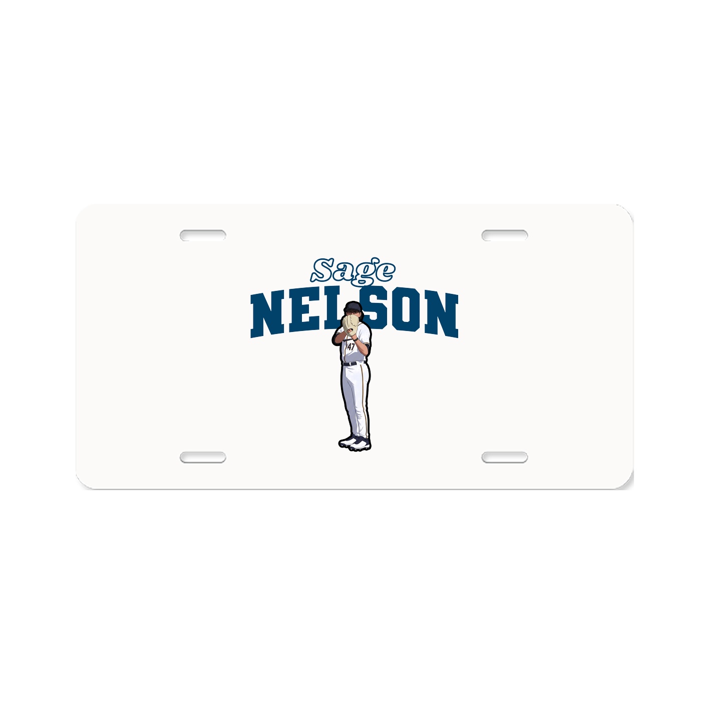 License Plate — Name Arch in Classic