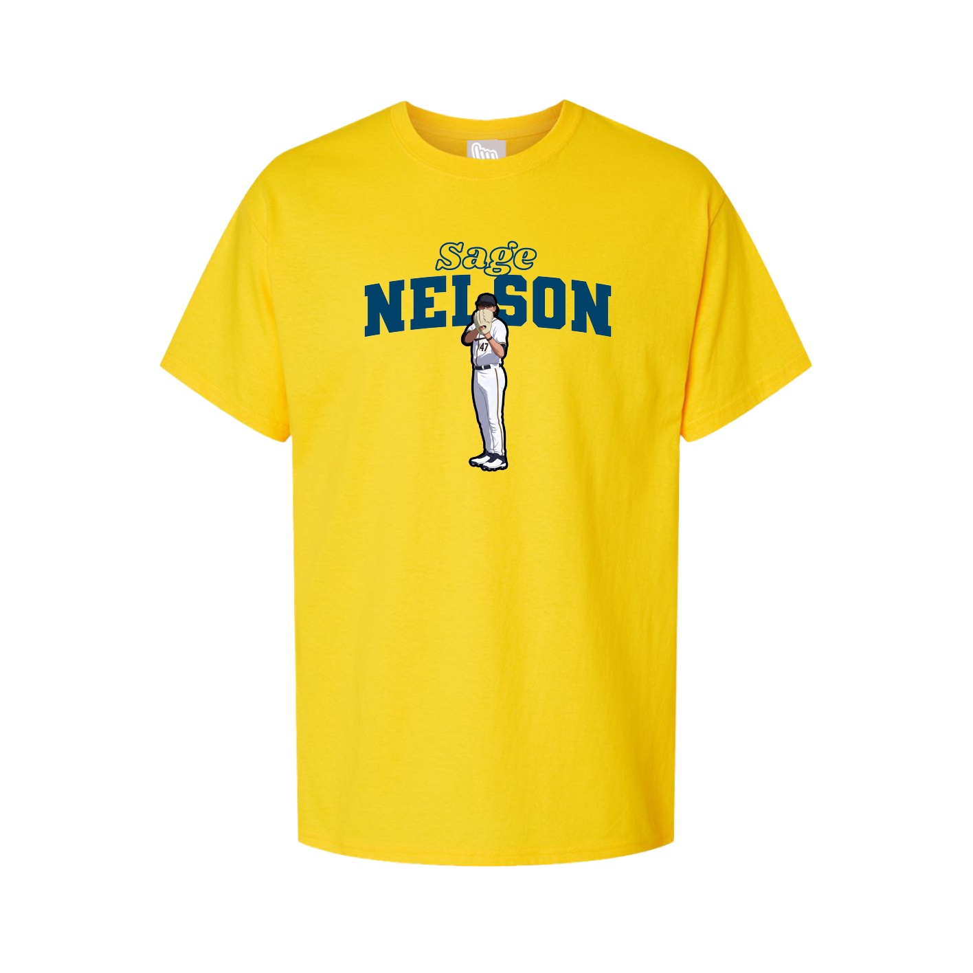 Youth Tee — Name Arch in Gold