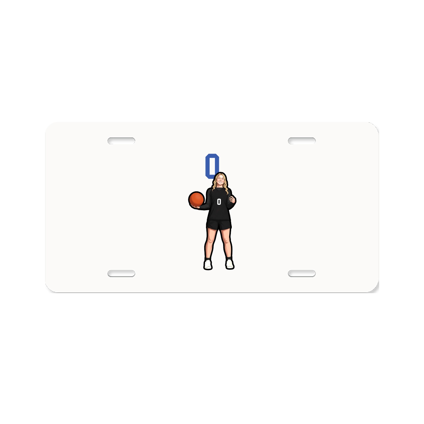 License Plate — Number Top in Classic