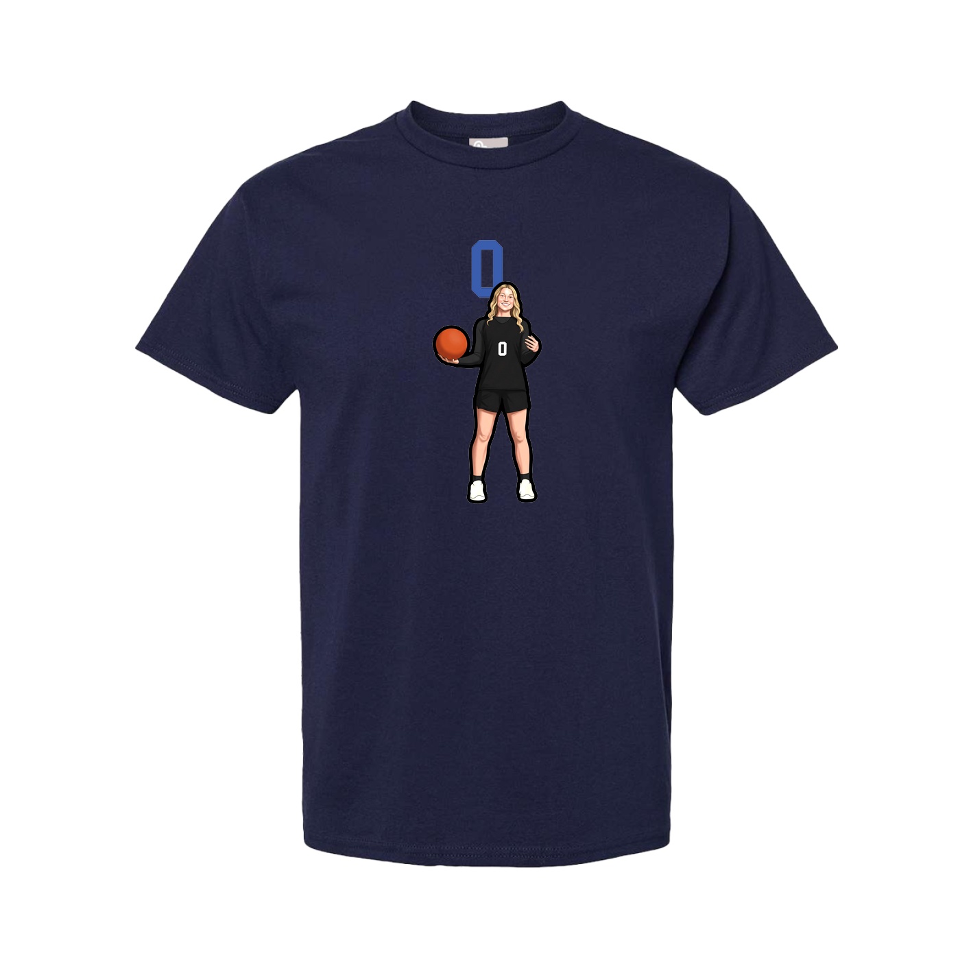 Tee — Number Top in Navy