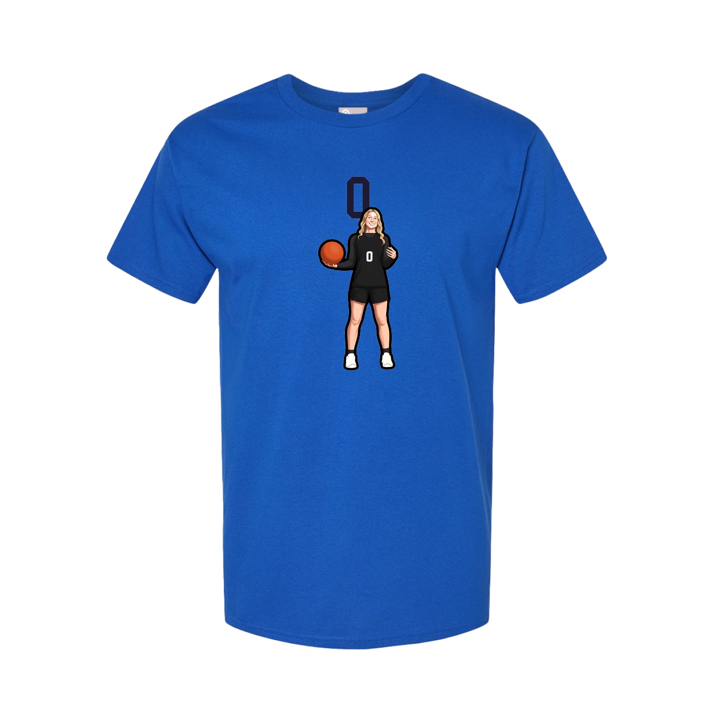 Youth Tee — Number Top in Royal