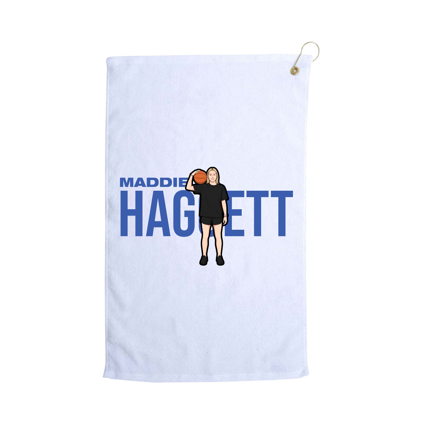 Golf Towel — Player Name in White