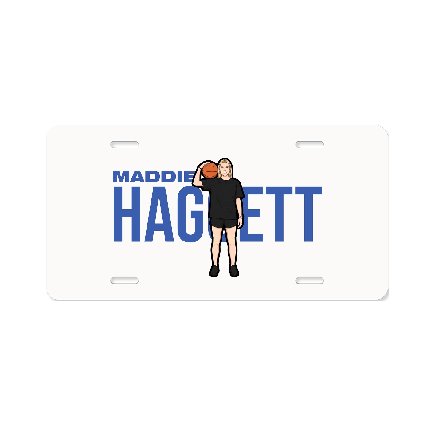 License Plate — Player Name in Classic