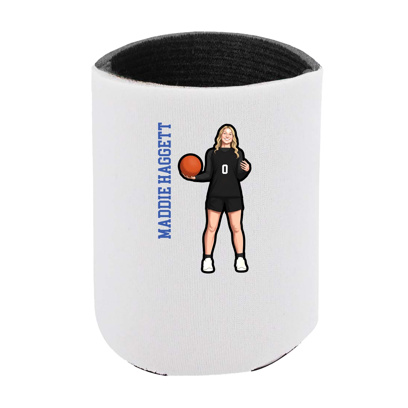 Can Holder — Name Vertical in White