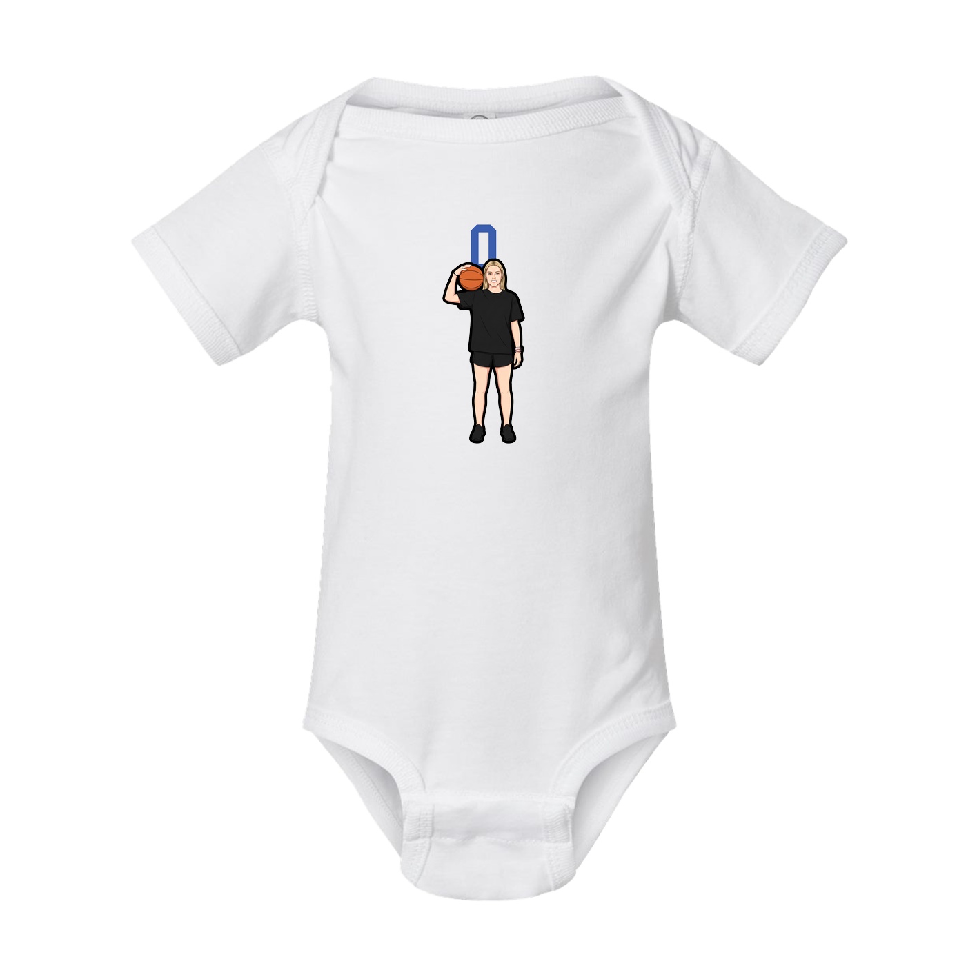 Baby Onesie — Number Top in White