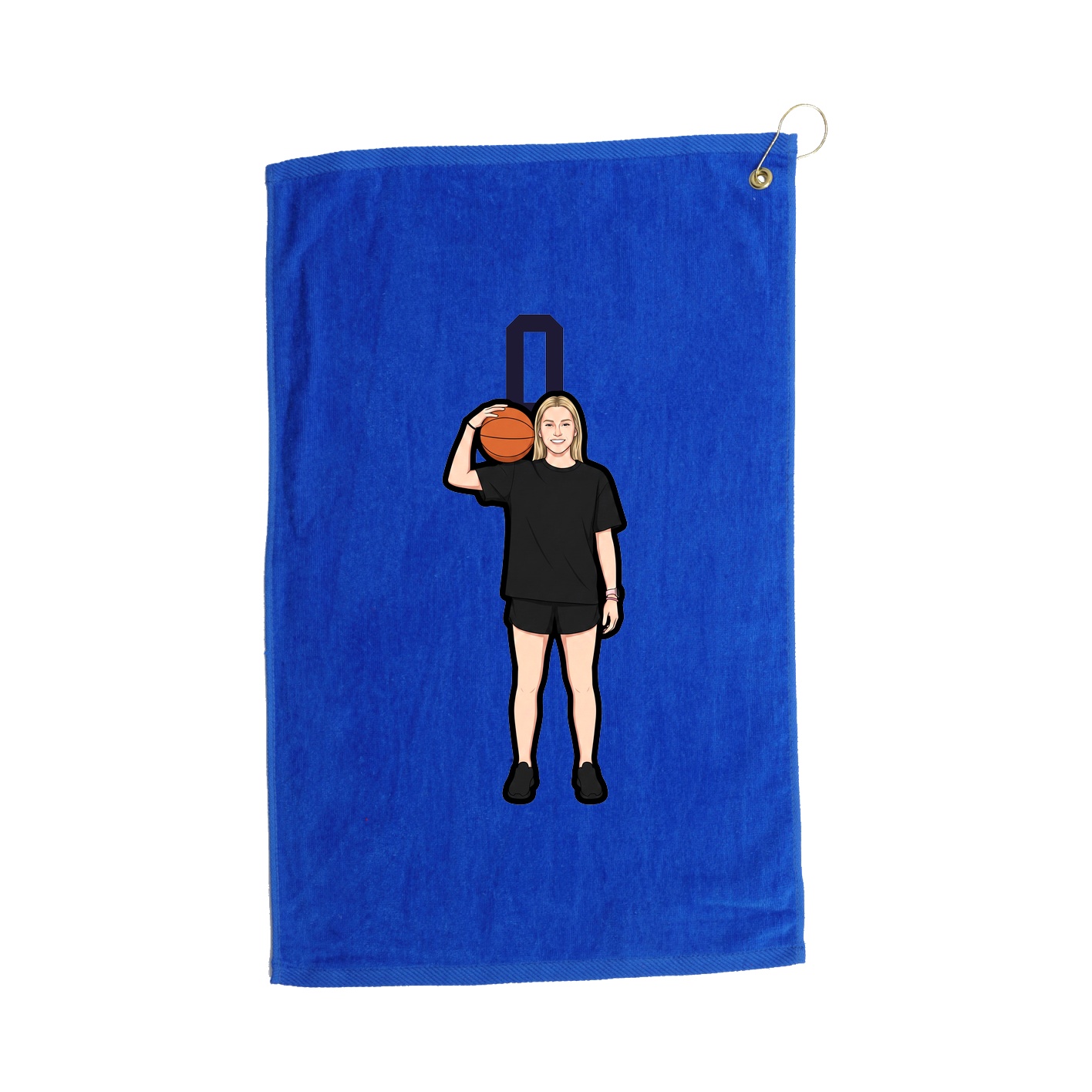 Golf Towel — Number Top in Royal