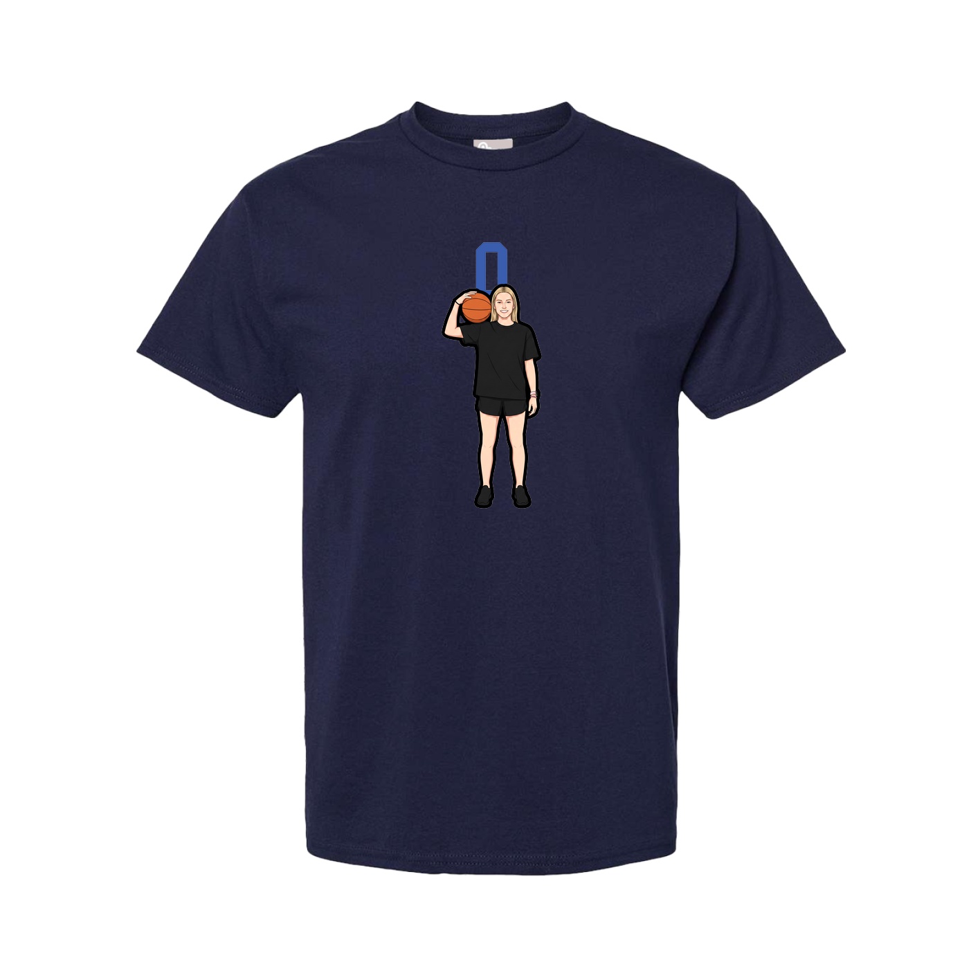 Youth Tee — Number Top in Navy