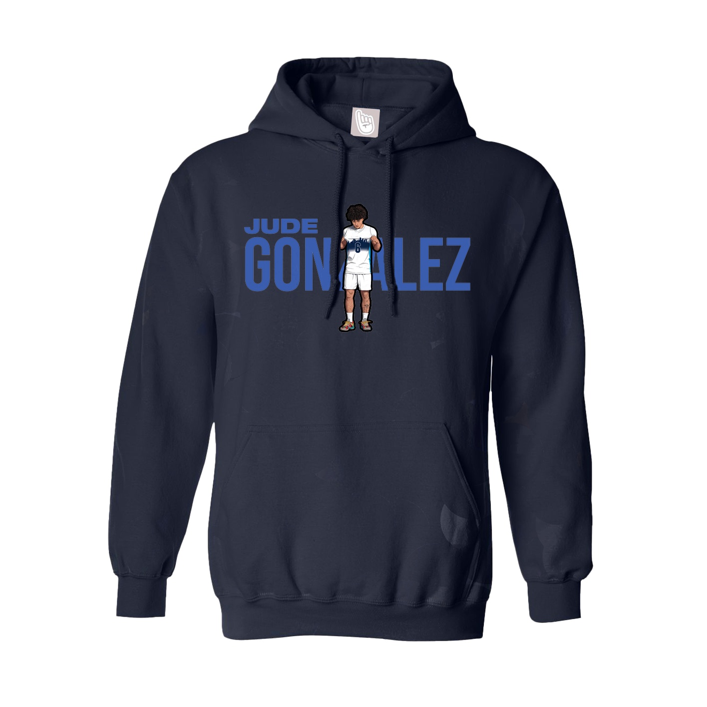 Youth Hoodie — Player Name in Navy