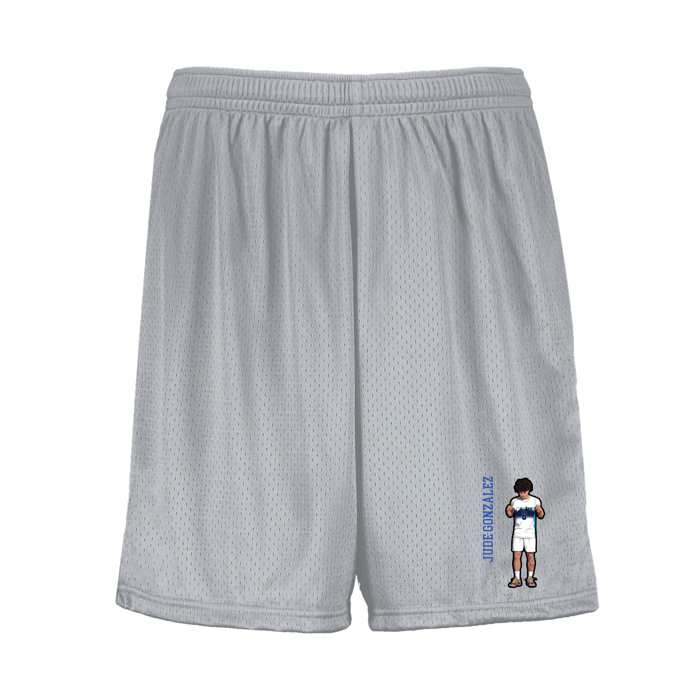 Shorts — Name Vertical in Silver
