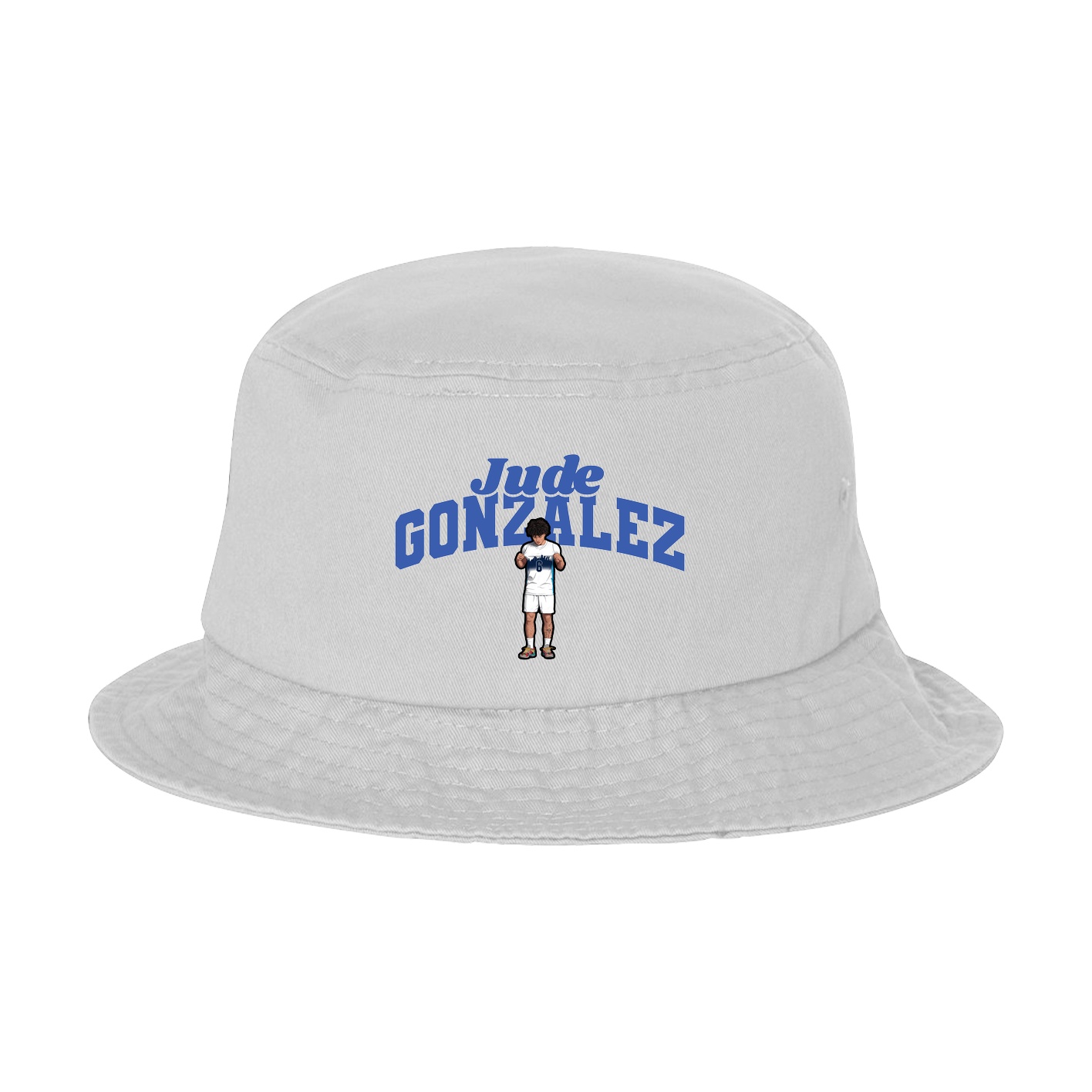 Bucket Cap — Signature Arch in White