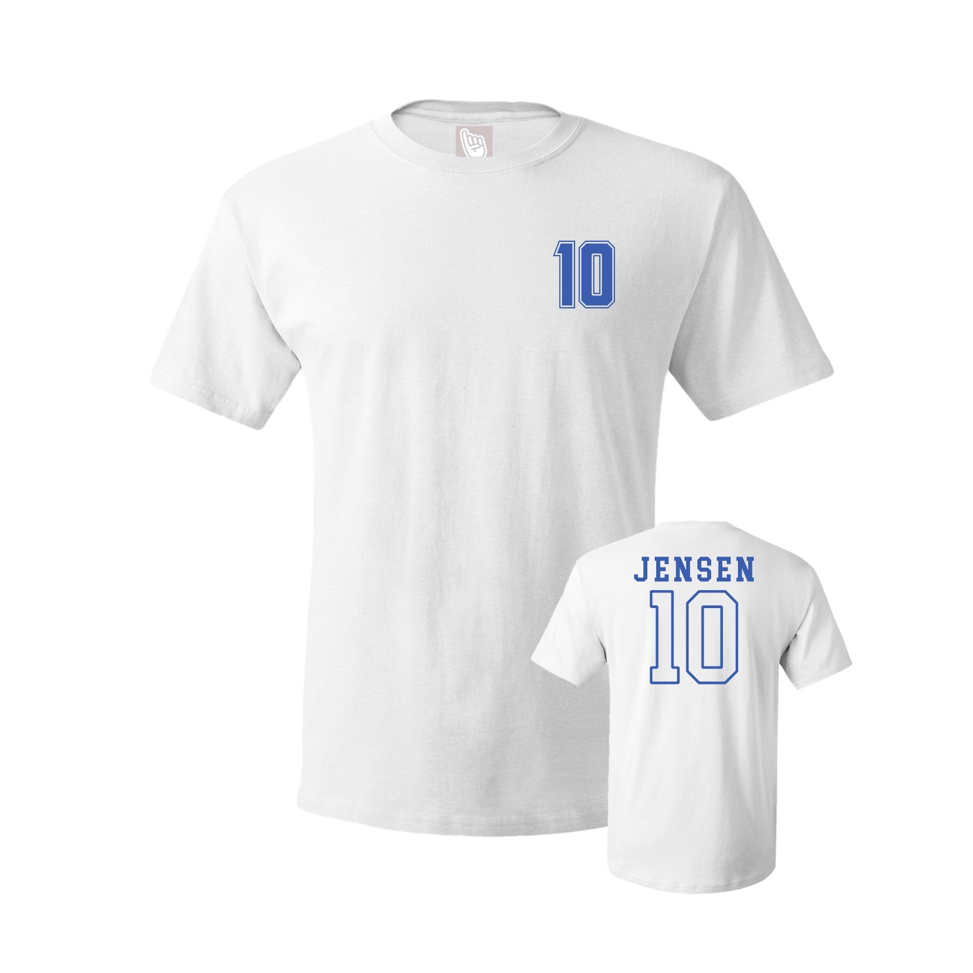 Youth Tee — Chest Back in White