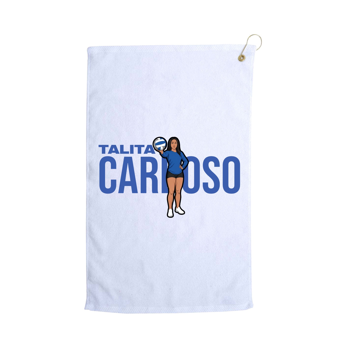 Golf Towel — Player Name in White