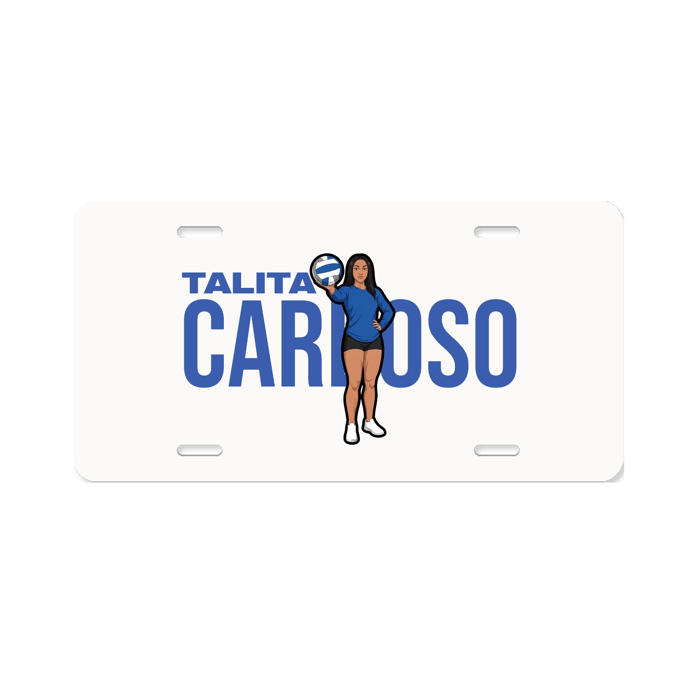 License Plate — Player Name in Classic