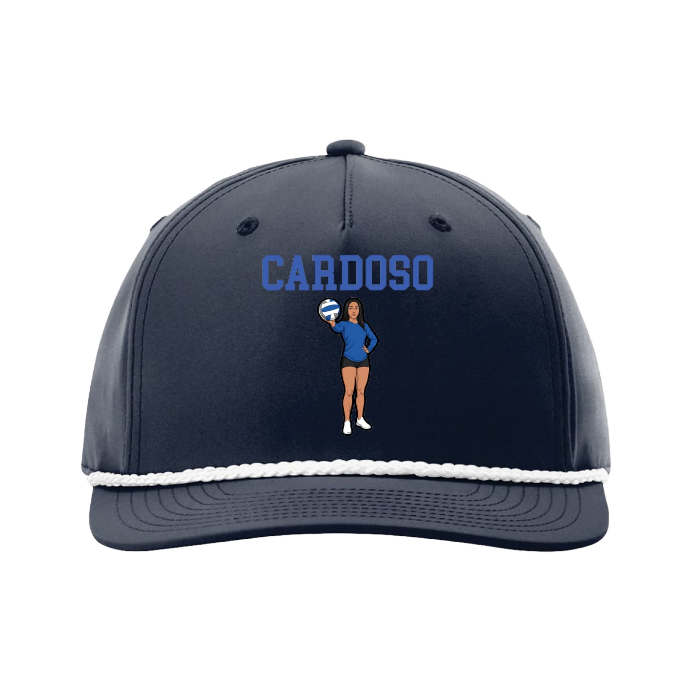 Five-Panel Classic Rope Cap — Shirsey in Navy