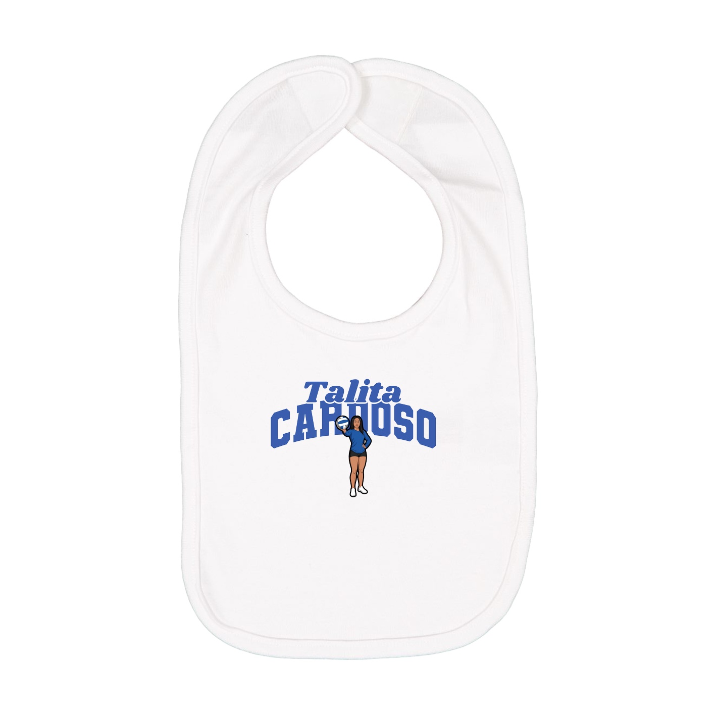 Infant Bib — Signature Arch in White