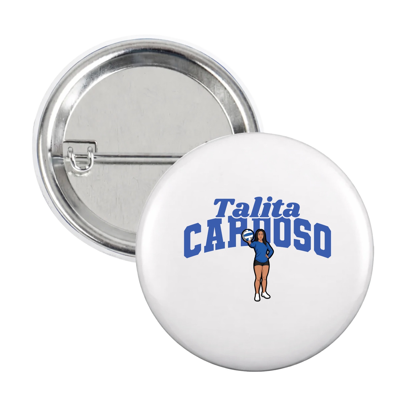 Game Day Button — Signature Arch in White
