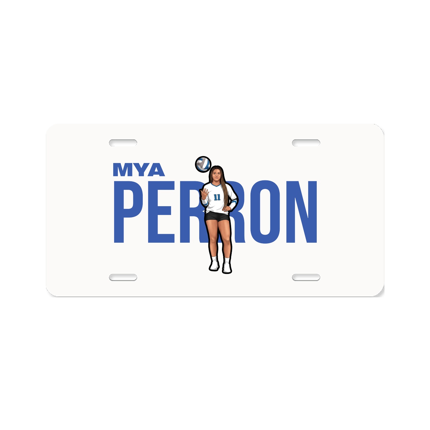 License Plate — Player Name in Classic