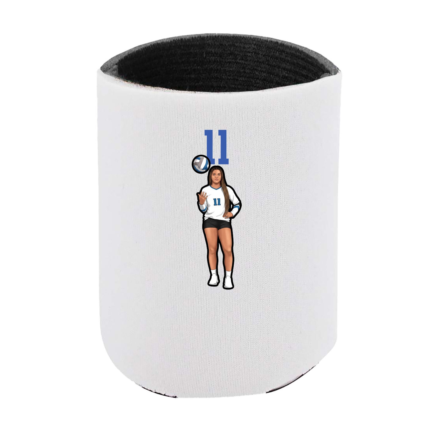 Can Holder — Number Top in White