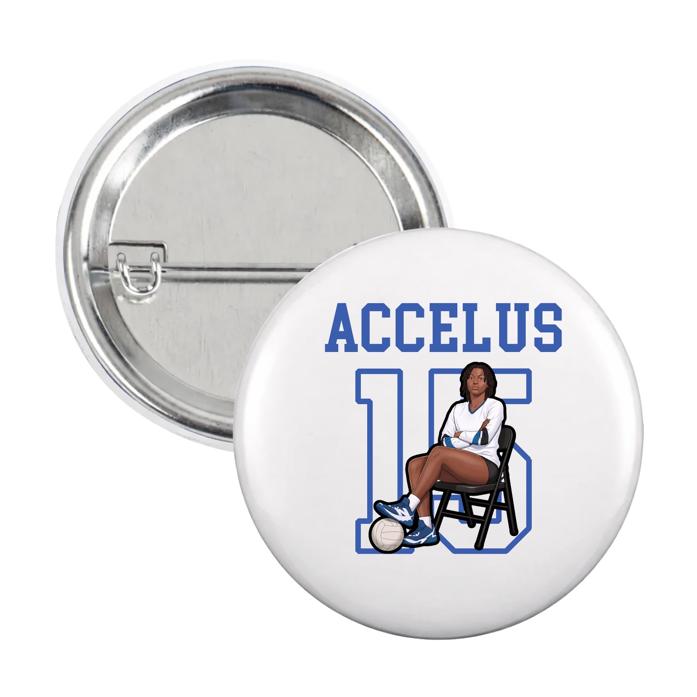 Game Day Button — Shirsey in White
