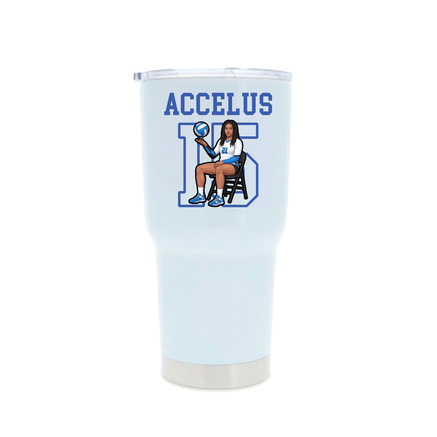 30oz Stainless Steel Tumbler — Shirsey in White