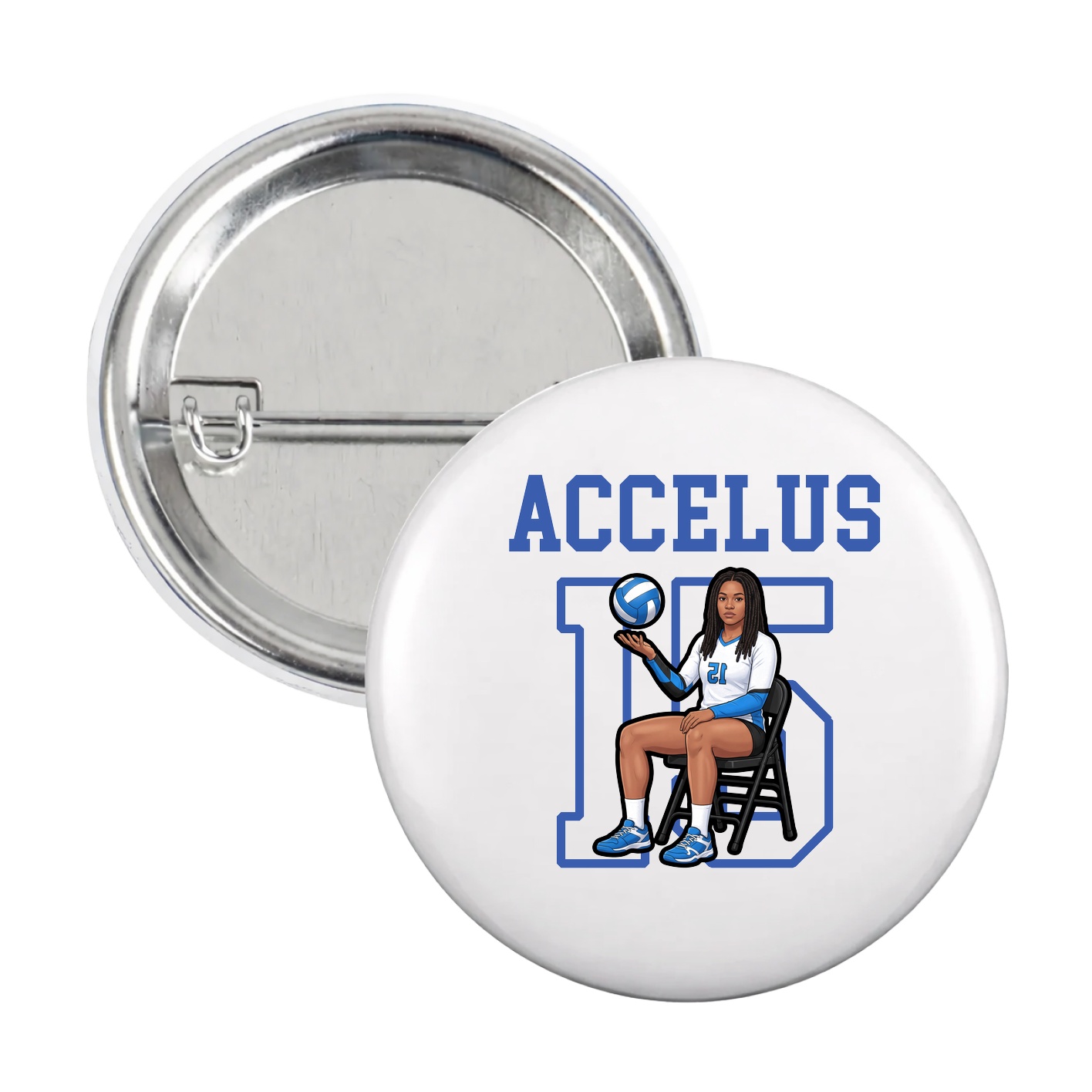 Game Day Button — Shirsey in White