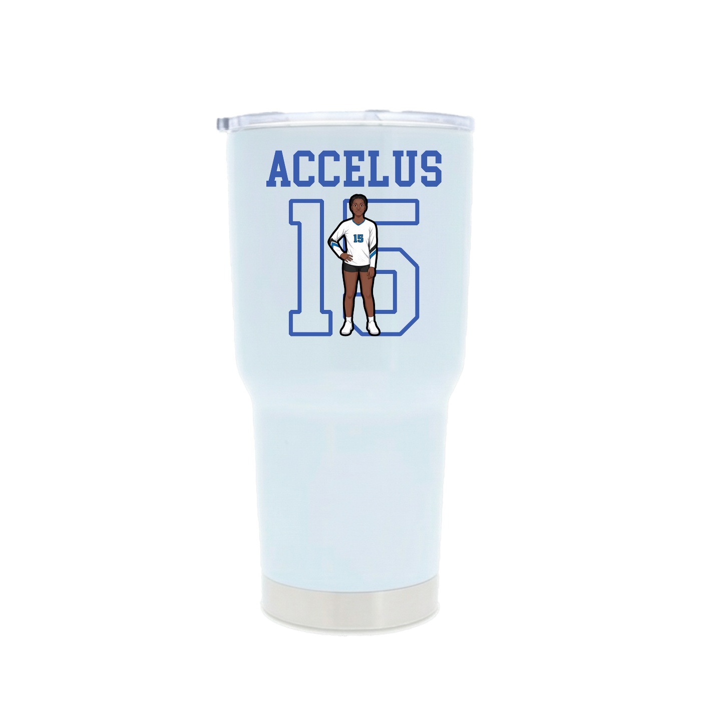 30oz Stainless Steel Tumbler — Shirsey in White