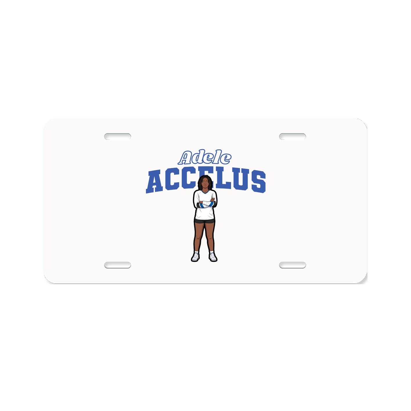 License Plate — Name Arch in Classic