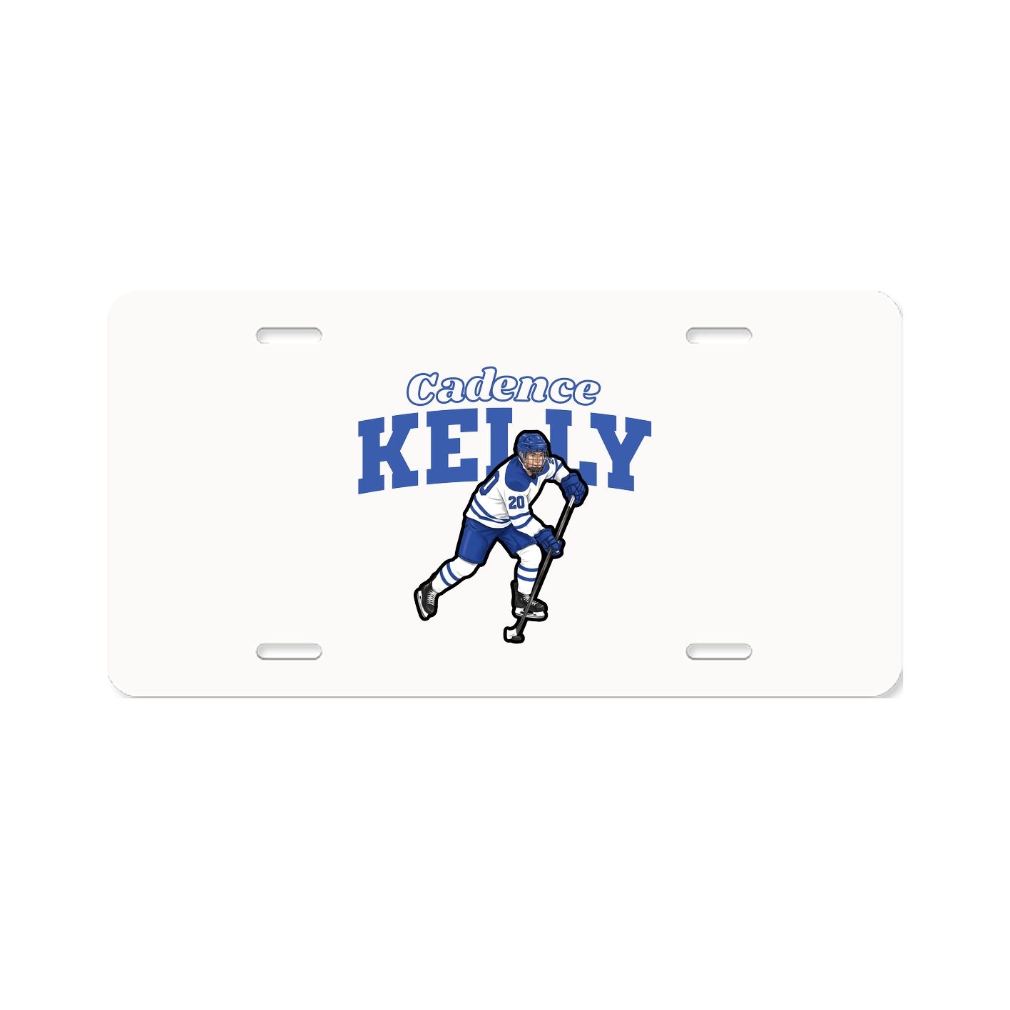 License Plate — Name Arch in Classic