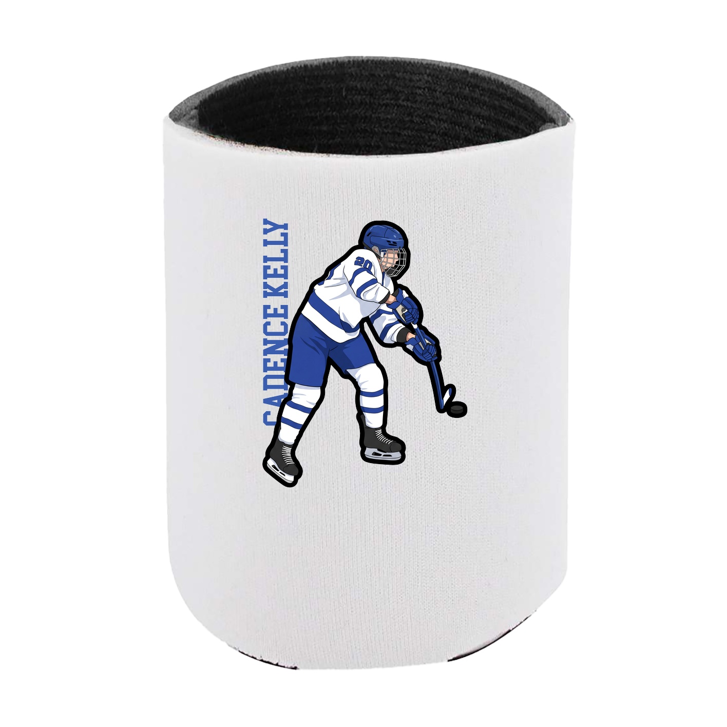 Can Holder — Name Vertical in White