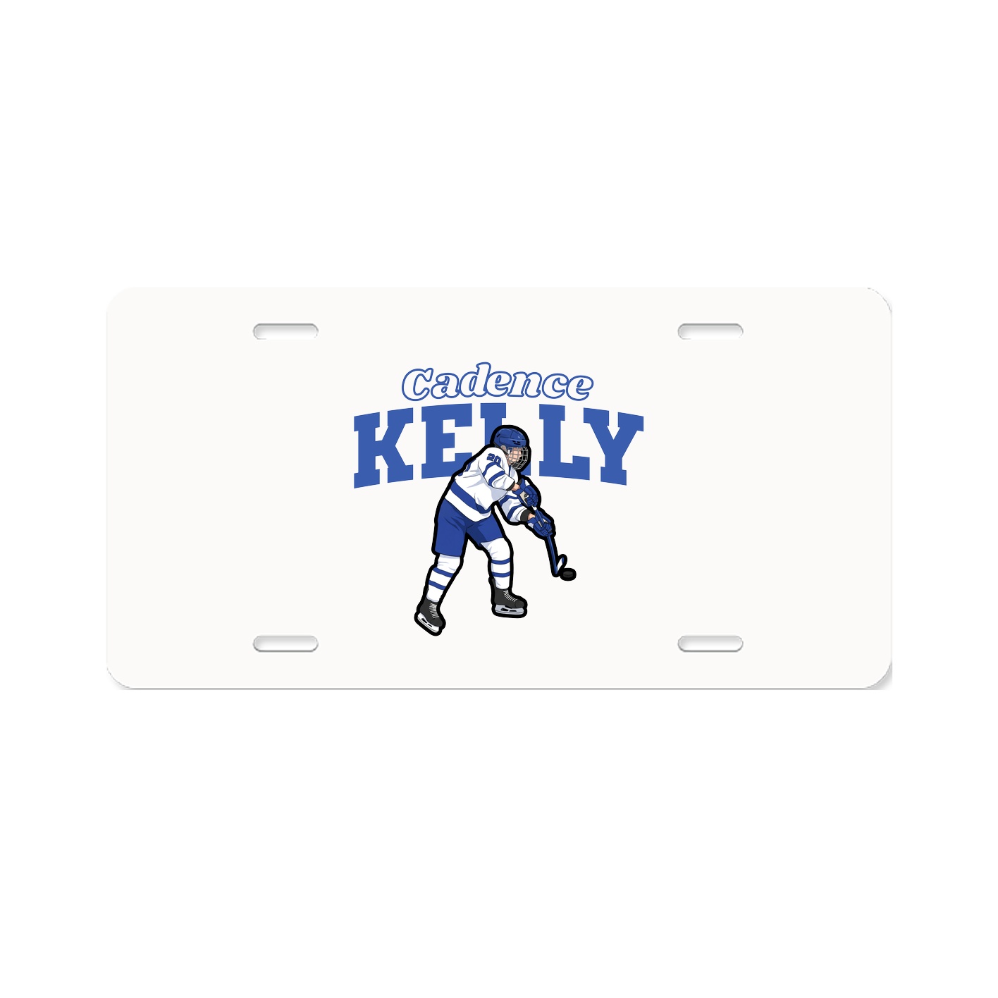 License Plate — Name Arch in Classic