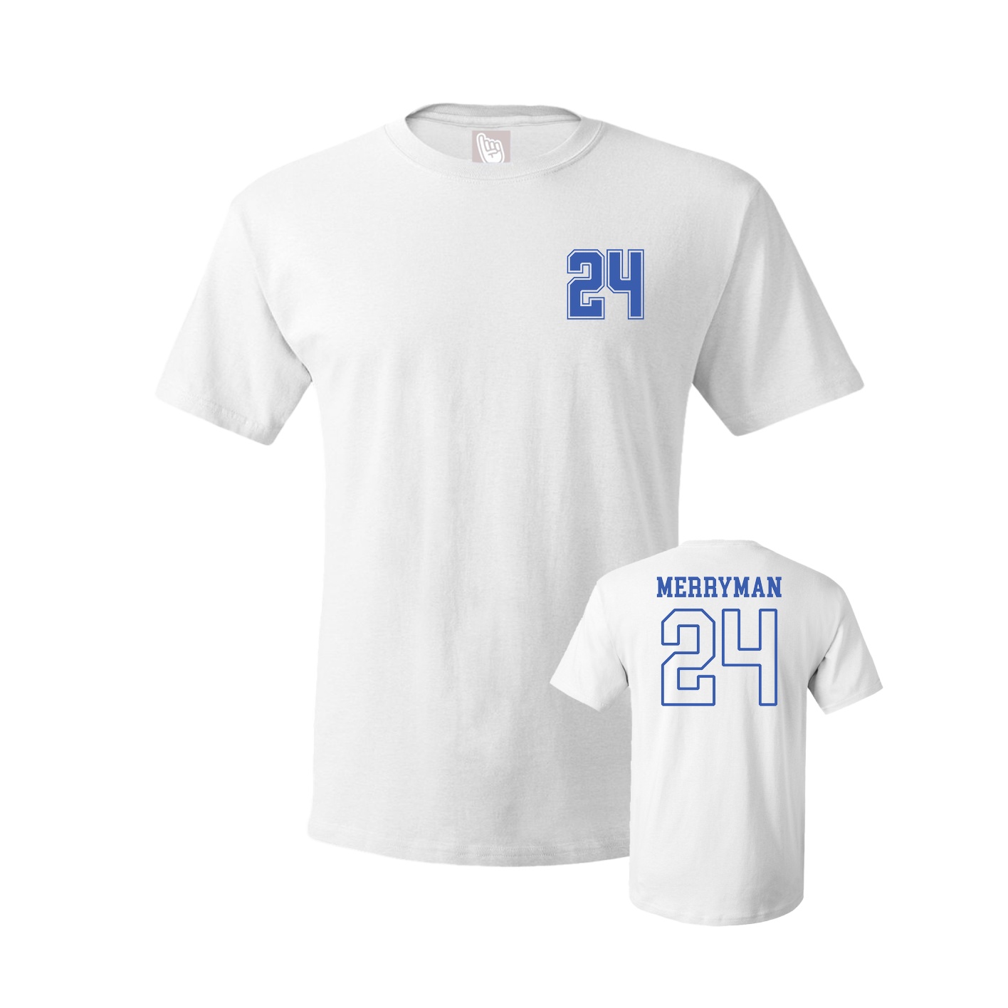 Youth Tee — Chest Back in White