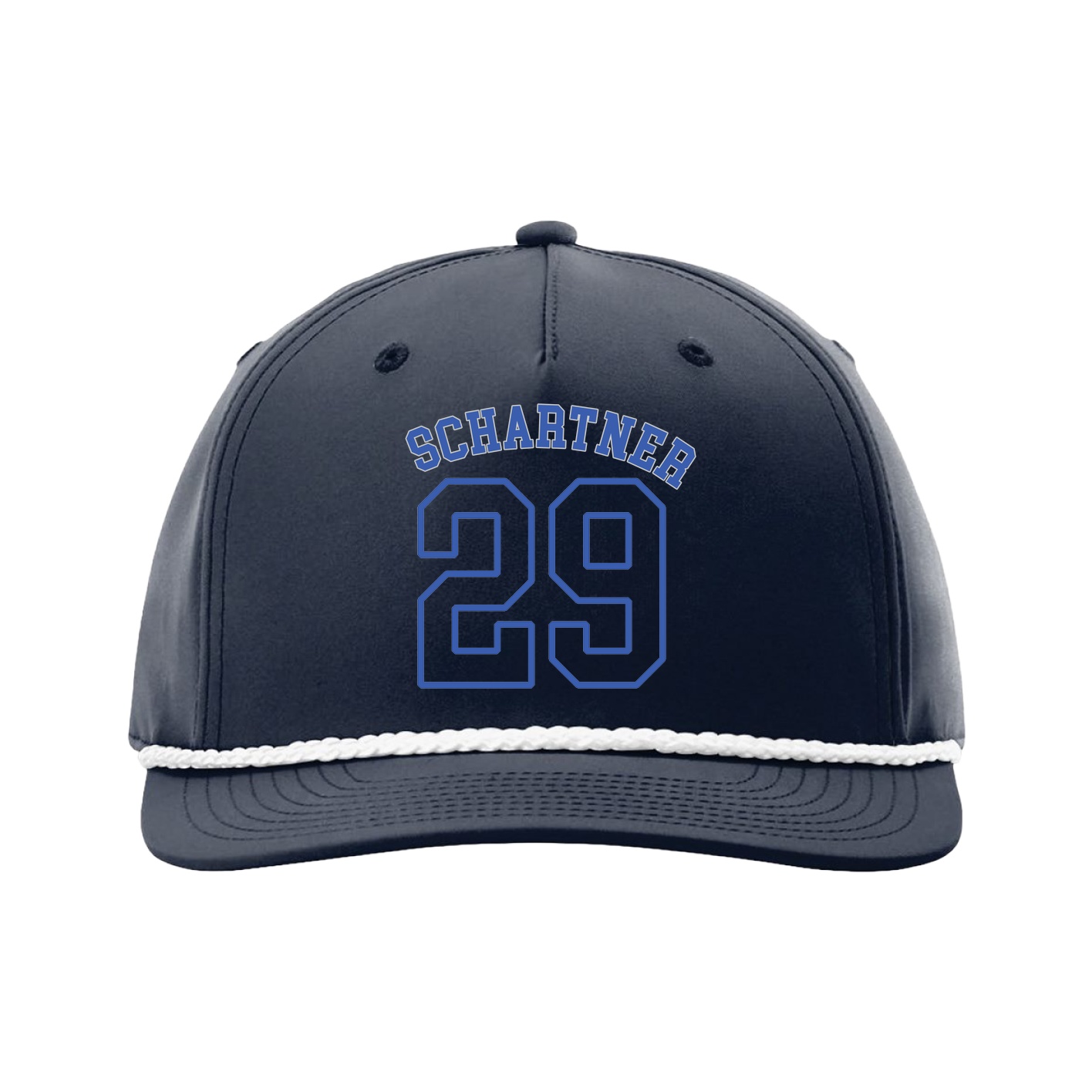 Five-Panel Classic Rope Cap — Shirsey Arch in Navy