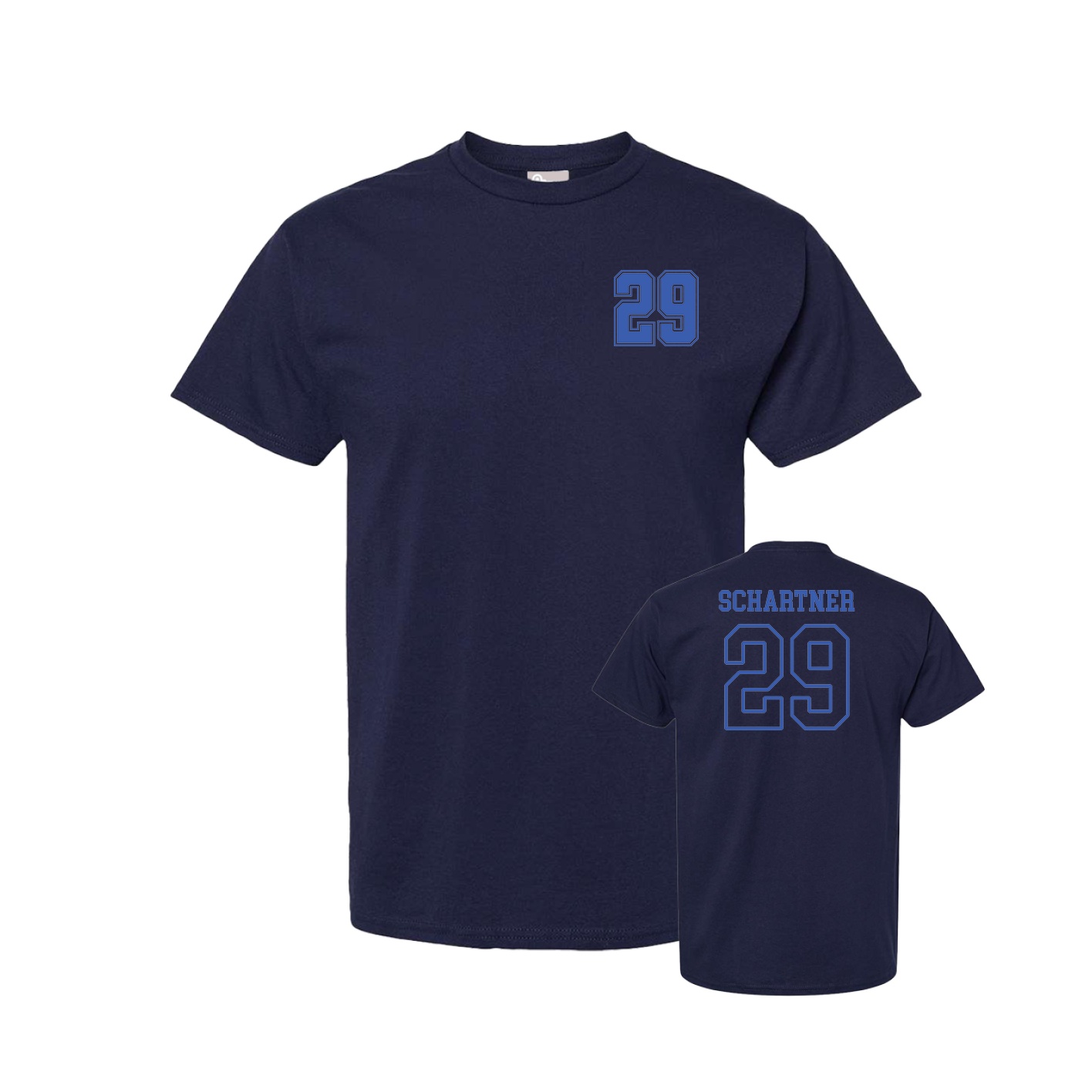 Tee — Chest Back in Navy