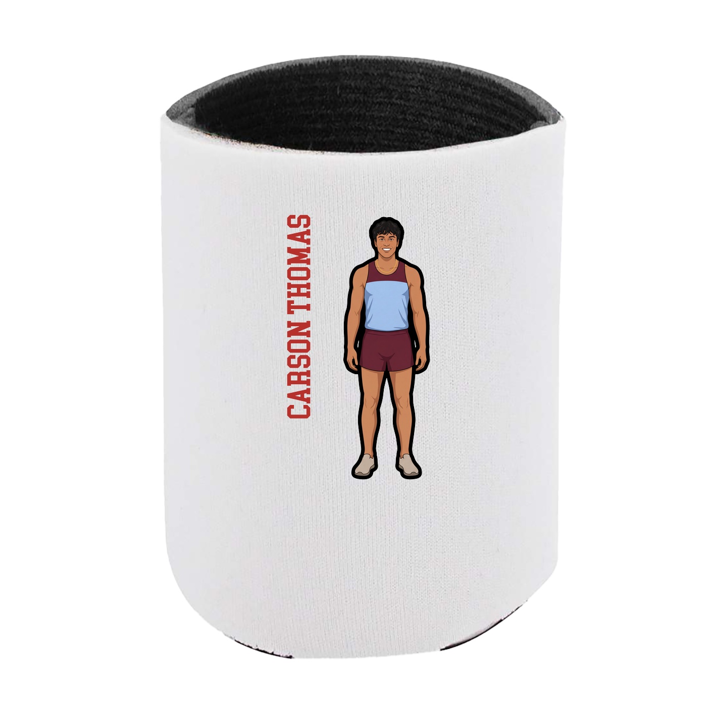 Can Holder — Name Vertical in White