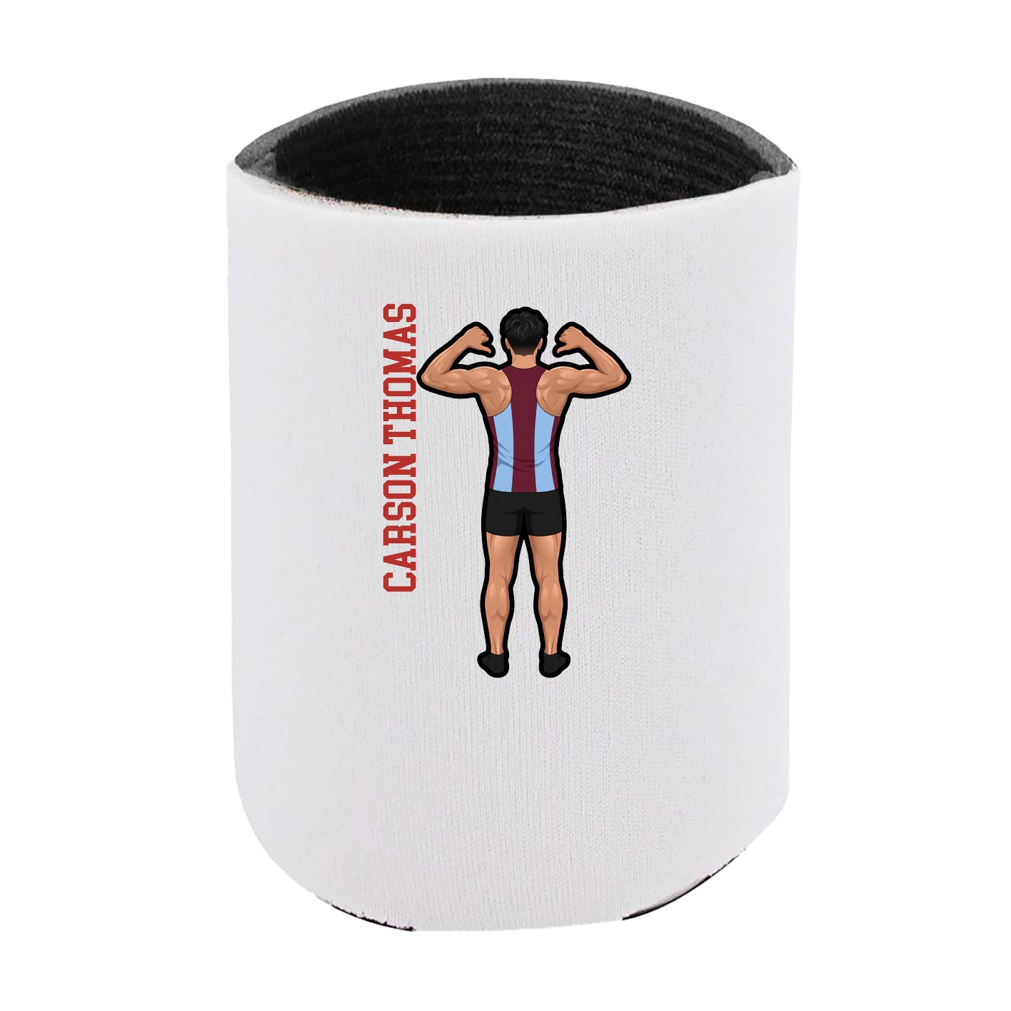 Can Holder — Name Vertical in White