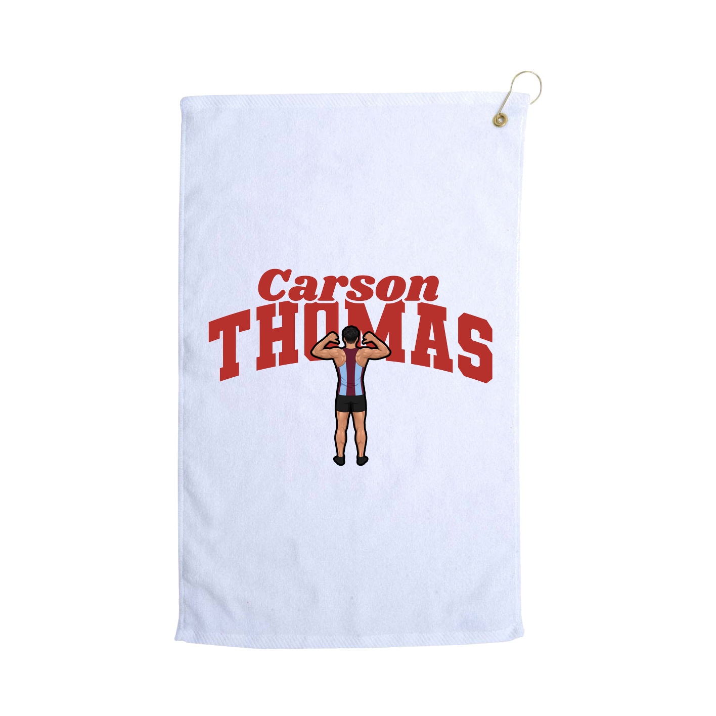 Golf Towel — Signature Arch in White